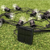 LUMIJARDIN Ghirlanda solare 10 lampadine a LED - Bianco caldo - Partito chiaro solare