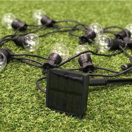 LUMIJARDIN Ghirlanda solare 10 lampadine a LED - Bianco caldo - Partito chiaro solare
