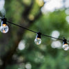 LUMIJARDIN Ghirlanda solare 10 lampadine a LED - Bianco caldo - Partito chiaro solare