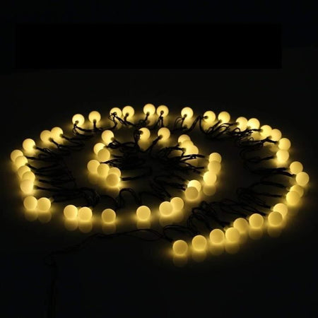 LUMI GARDEN Corda solare per palline Billy Solar - Luce bianca - 60 palline - 700 cm