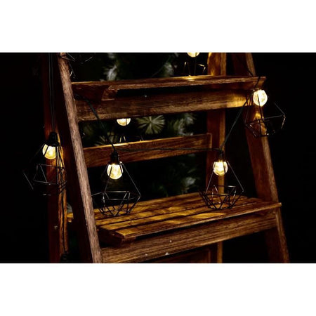 LUMIJARDIN Gabbia di ghirlanda solare diamante mily all'aperto con 10 lampadine a LED