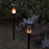 LUMI GARDEN Set di 2 mini torce solari Maity Sun - Effetto fiamma - LED - H 70 cm - Bianco caldo