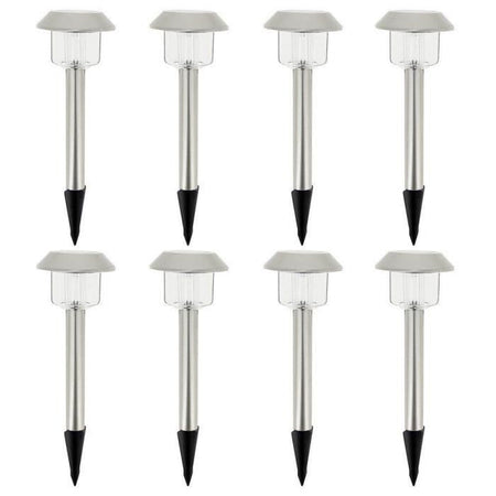 ALESIA Lotto di 8 fari solari - LED bianco freddo