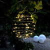 Lampada a sospensione solare - LUMISKY - ORION - H37 cm - Micro spirale - LED bianco caldo