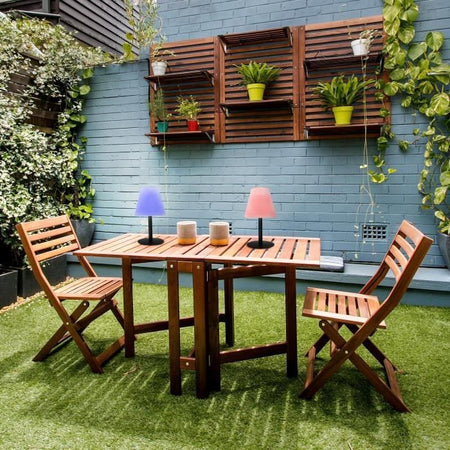 Lampada da tavolo solare e ricaricabile - LUMISKY - STANDY MINI SOLAR RGB - H36 cm - LED multicolore dimmerabile