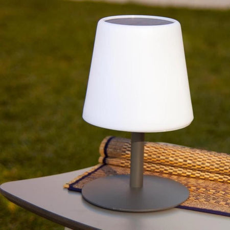 Lampada da tavolo solare e ricaricabile - LUMISKY - STANDY TINY SOLAR - H25 cm - LED bianco caldo e bianco dimmerabile