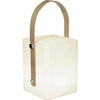 TIKY Lanterna con manico in bambù senza fili - LED bianco caldo / multicolore dimmerabile - H27cm