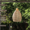 Lampada a sospensione solare - LUMISKY - HOLIDAY - H42 cm - Stile bohémien naturale intrecciato in vimini - LED bianco caldo