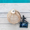 Lampada a sospensione solare - LUMISKY - HOLIDAY - H42 cm - Stile bohémien naturale intrecciato in vimini - LED bianco caldo