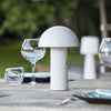 Lampada da tavolo senza fili - LUMISKY - TOD WHITE - H28 cm - Testa orientabile - LED bianco caldo