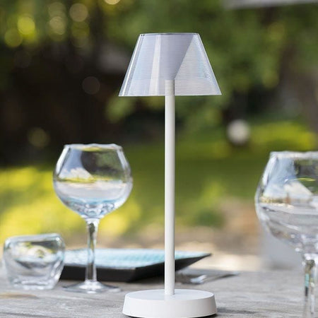 Lampada da tavolo senza fili - LUMISKY - BEVERLY WHITE - H34 cm - LED bianco caldo