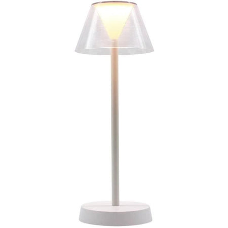 Lampada da tavolo senza fili - LUMISKY - BEVERLY WHITE - H34 cm - LED bianco caldo