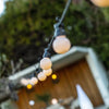 Ghirlanda di luci solari - LUMISKY - PARTY MILKY SOLAR - 5,70 m - 8 modalità - 10 globi LED bianco caldo