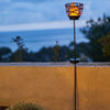 Torcia solare in metallo da attaccare - LUMISKY - BLOSSOM - H84,5 cm - LED bianco caldo