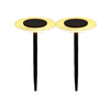 Juego de 2 balizas solares para pegar - LUMISKY - UFO - H35 cm - LED blanco cálido