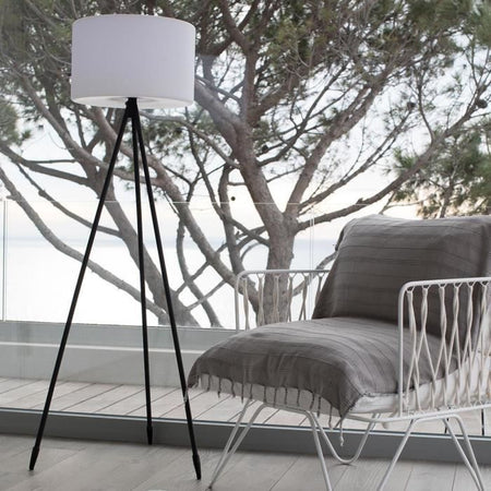 Lampada da terra senza fili - LUMISKY - TAMBOURY - H150 cm - LED multicolore dimmerabile