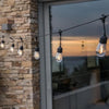 Ghirlanda di luci solari - LUMISKY - MAFY SOLAR - 6,50 m - 10 lampadine a filamento vintage - LED bianco caldo