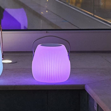 Lampada speaker bluetooth senza fili - LUMISKY - MINI MAY PLAY - H23 cm - LED bianco e multicolor dimmerabile