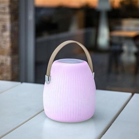 Lampada speaker bluetooth senza fili - LUMISKY - MINI MAY PLAY - H23 cm - LED bianco e multicolor dimmerabile