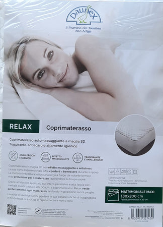 Coprimaterasso Daunex Relax Matrimoniale 180x200 + 30 cm