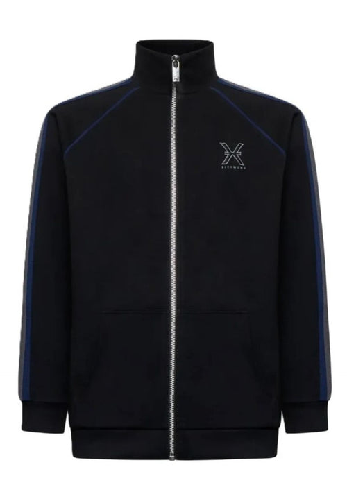 John Richmond FELPA SWEATSHIRT ZIP BOTRO da uomo