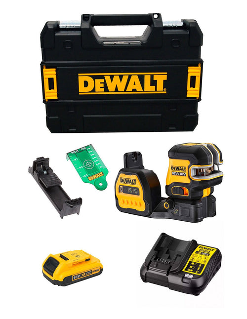 Laser Autolivellante DeWALT DCE088NG18D1T (1 x 2,0 Ah + DCB107 + TSTAK II)