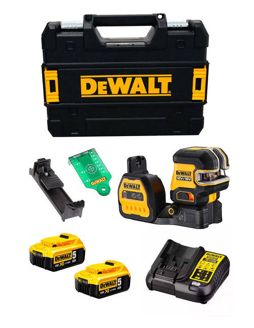 Laser Autolivellante DeWALT DCE088NG18P2T (2 x 5,0 Ah + DCB107 + TSTAK II)