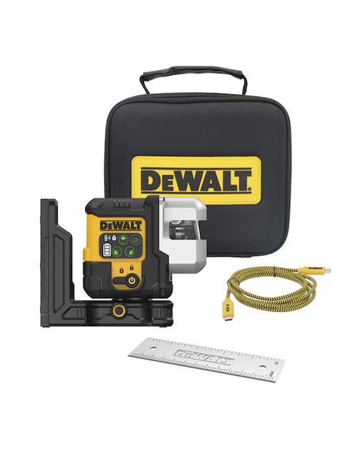 Laser multilinea con raggio verde USB-C 3 linee a 180 DeWALT DCLE14301GB