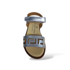 Sandali Bambina Andanines Argento Cerimonia Pelle Velcro 22-34
