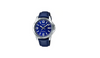 Orologio Casio per uomo, MTP-V004L-2B, cinturino in pelle blu, quadrante blu con segna data, movimento al quarzo