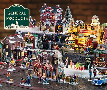 Personaggi per villaggio di Natale "Panca in metallo"