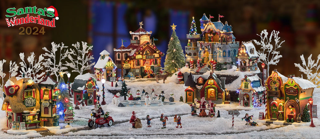 Edificio per villaggio di Natale "Santa's Snack Shack" in resina