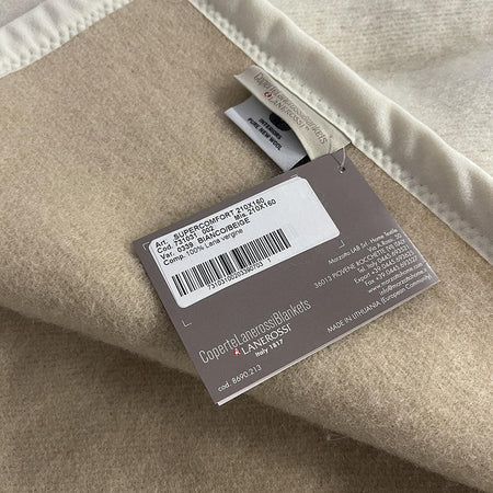Lenerossi Coperta in Pura Lana 210x160 Superconfort 731031 S90 - Passarelli Biancheria