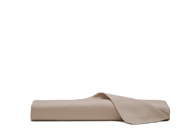 Completo lenzuola in raso di puro cotone Tortora - SmartDecoHome