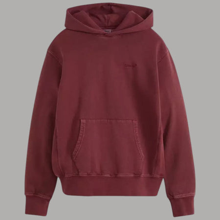 Levi's felpa bordeaux con cappuccio A84350032