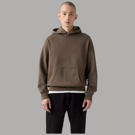 Levi's felpa marrone con cappuccio A84350033