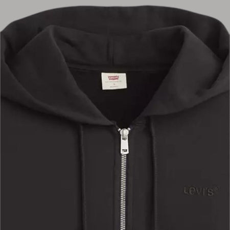 Levi's felpa nera con zip e cappuccio A92650000