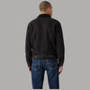 Levi's giacca nera in jeans sherpa trucker type III 163650291