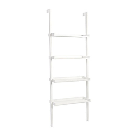 Scaffale in Legno Bianco "Porthos" porta asciugamani e libreria h 180 cm