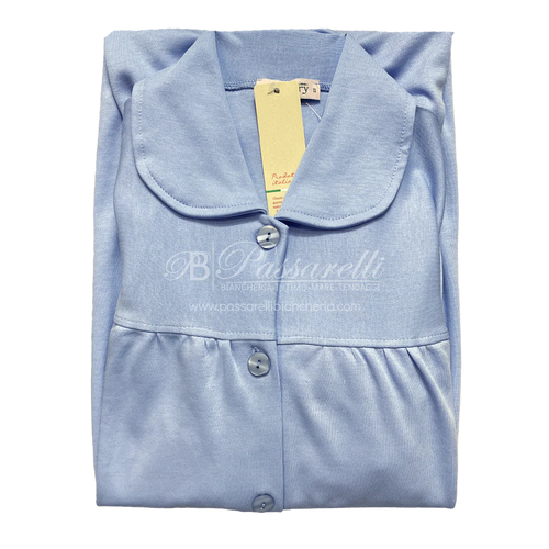Lingery Vestaglia Maniche Lunghe in Jersey di Puro Cotone 8702/3 2509S36