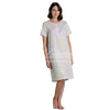 Lingery Camicia da Notte Maniche Corte in Mussola di Cotone 9197 2504S35