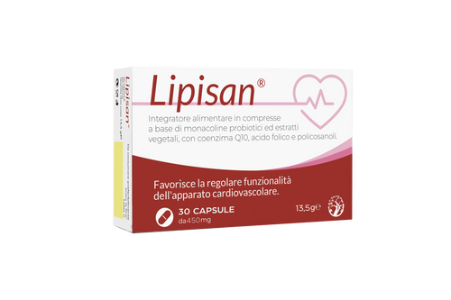Lipisan 30 Capsule Integratore Alimentare Naturale per Il Benessere Cardiovascolare