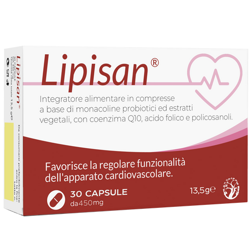 Integratore Alimentare Naturale per Il Benessere Cardiovascolare Lipisan 30 Capsule