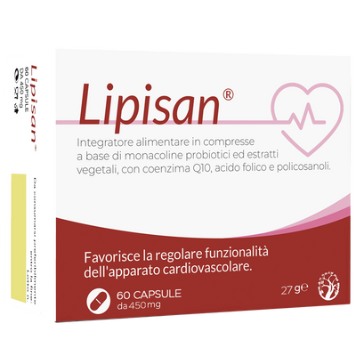 Riso Rosso Fermentato Lipisan Lactobacillus Plantarum per Colesterolo e Cuore 60 Capsule