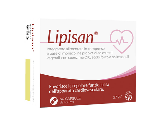 Lipisan 60 Capsule – Riso Rosso Fermentato e Lactobacillus Plantarum per Colesterolo e Cuore