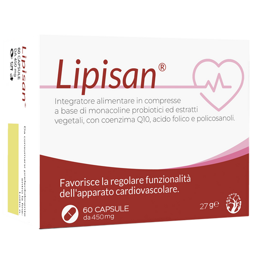 Riso Rosso Fermentato Lipisan Lactobacillus Plantarum per Colesterolo e Cuore 60 Capsule
