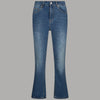 Liu Jo Jeans Flare Cropped Vita Alta, Comfort & Stile Stonewash