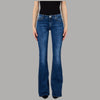 Liu Jo Jeans Flare Stonewash con Inserto Elastico e Comfort