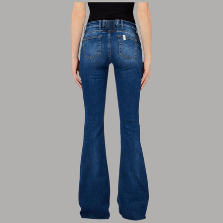 Liu Jo Jeans Flare Stonewash con Inserto Elastico e Comfort