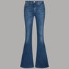 Liu Jo Jeans Flare Stonewash con Inserto Elastico e Comfort
